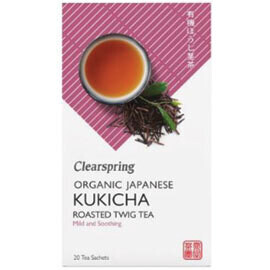 Clearspring Kukicha Roasted Twig Tea Bags-Food