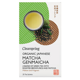 Clearspring Matcha Genmaicha Green Tea Bags-Food