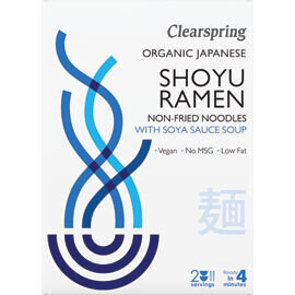Clearspring Ramen Wheat Noodles with Shoyu Sauce Soup-Food