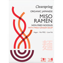 Clearspring Ramen Wheat Noodles with Miso Ginger Soup-Food