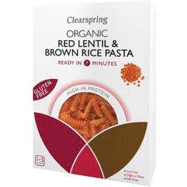 Clearspring Red Lentil &amp; Brown Rice Fusilli -Food