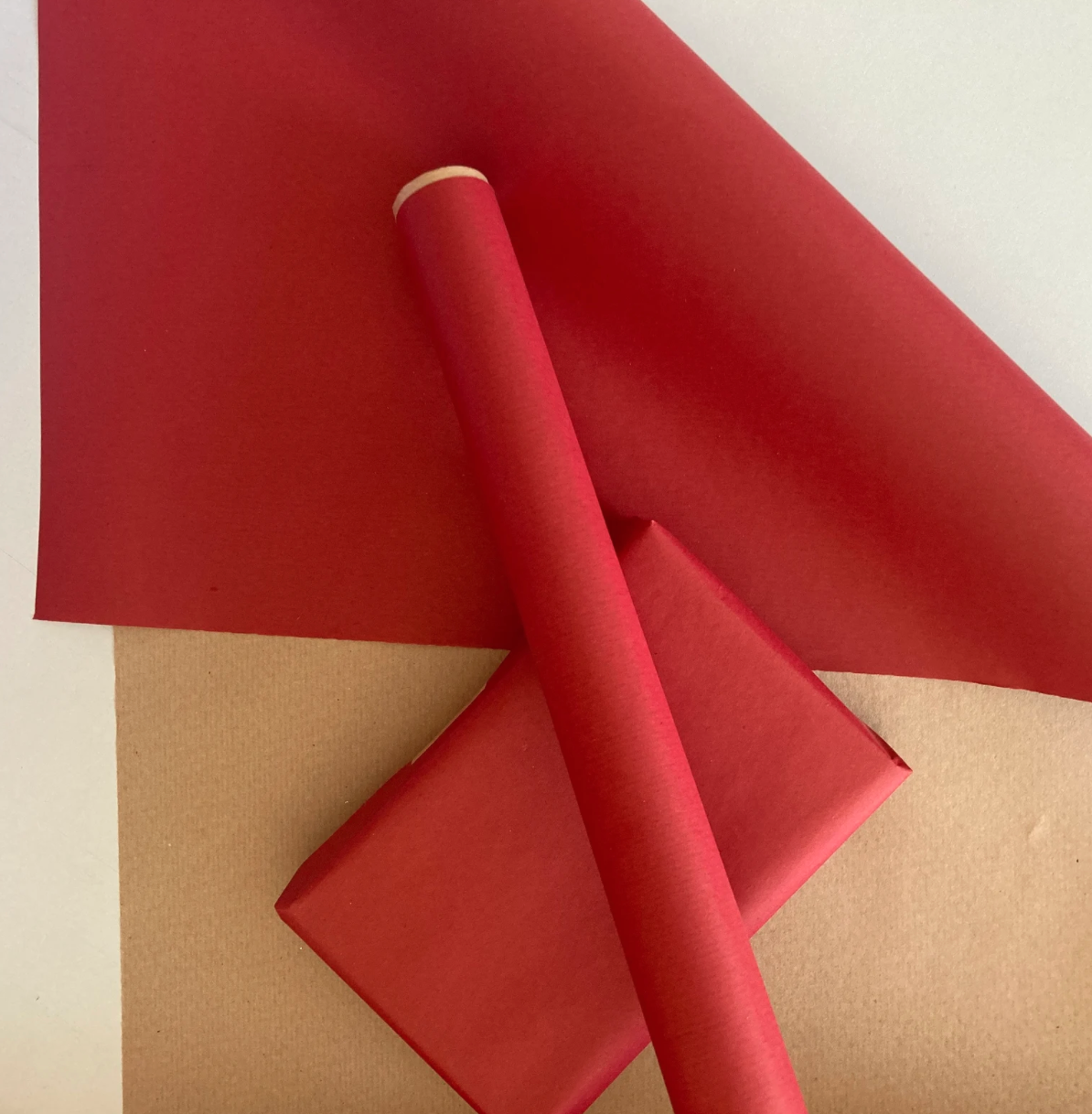 Red Biodegradable Wrapping paper - Home