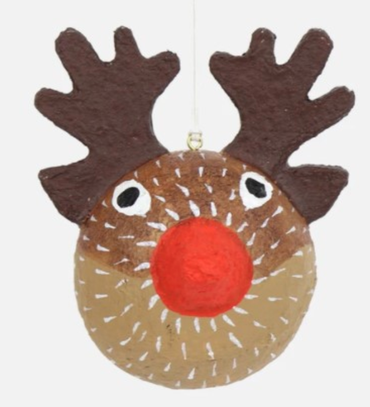Cotton mache decoration - HOME