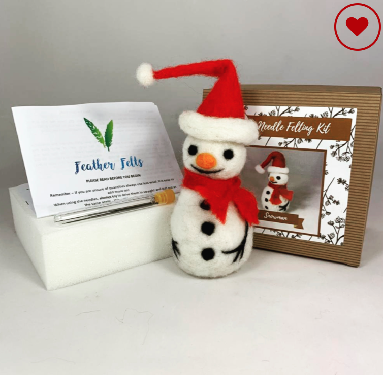 Snowman Needle Felt Kit - Home