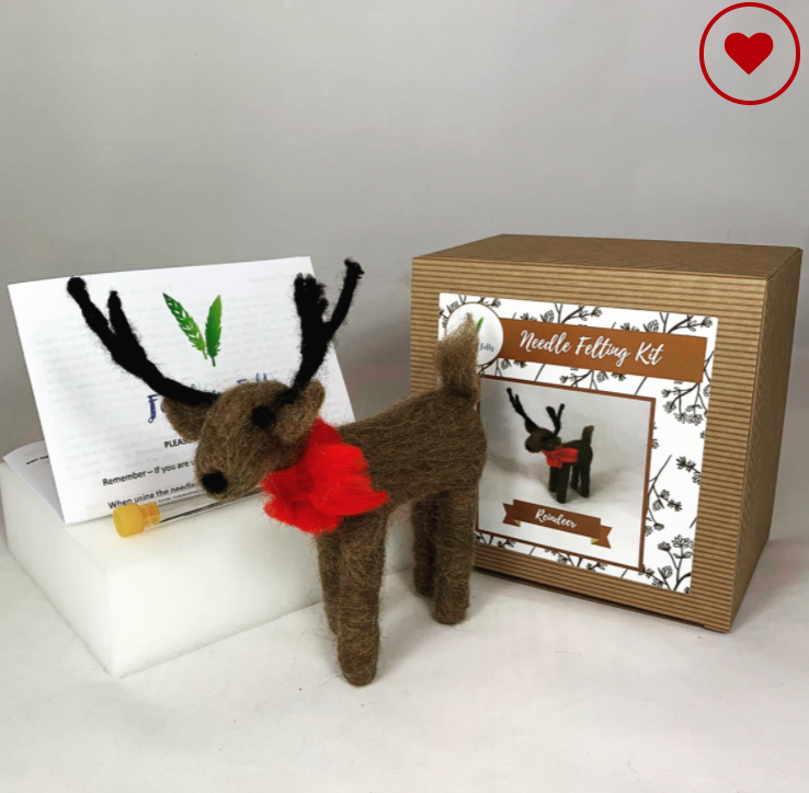 Reindeer Needle Felt Kit - Home