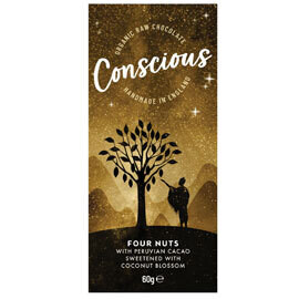 Conscious Chocolate Four Nuts -Food