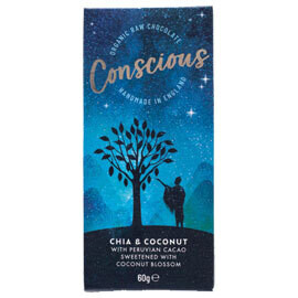Conscious Chocolate Chia and Coconut -Food