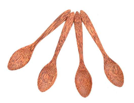 Coconut Wooden Spoons – Set of 4 Spoons HOME