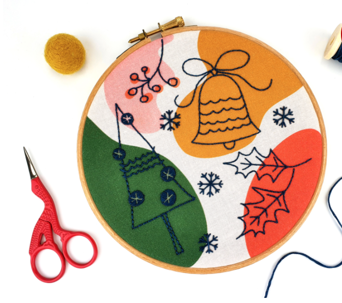 Abstract Embroidery Kit - HOME