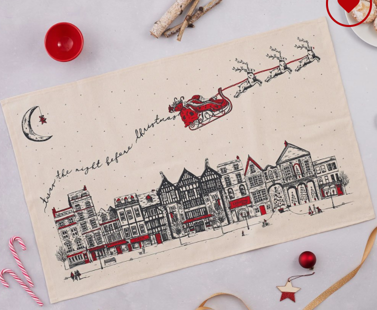 Santa&#39;s sleigh tea towel - Home