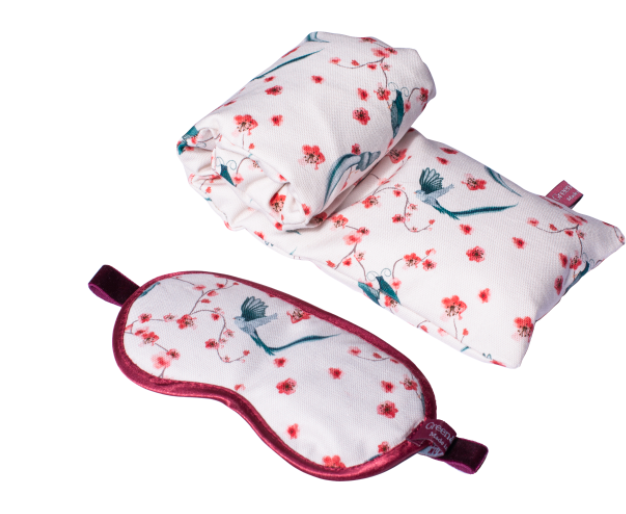 Kiji Tailed birds warmer and eye mask - GIFTS