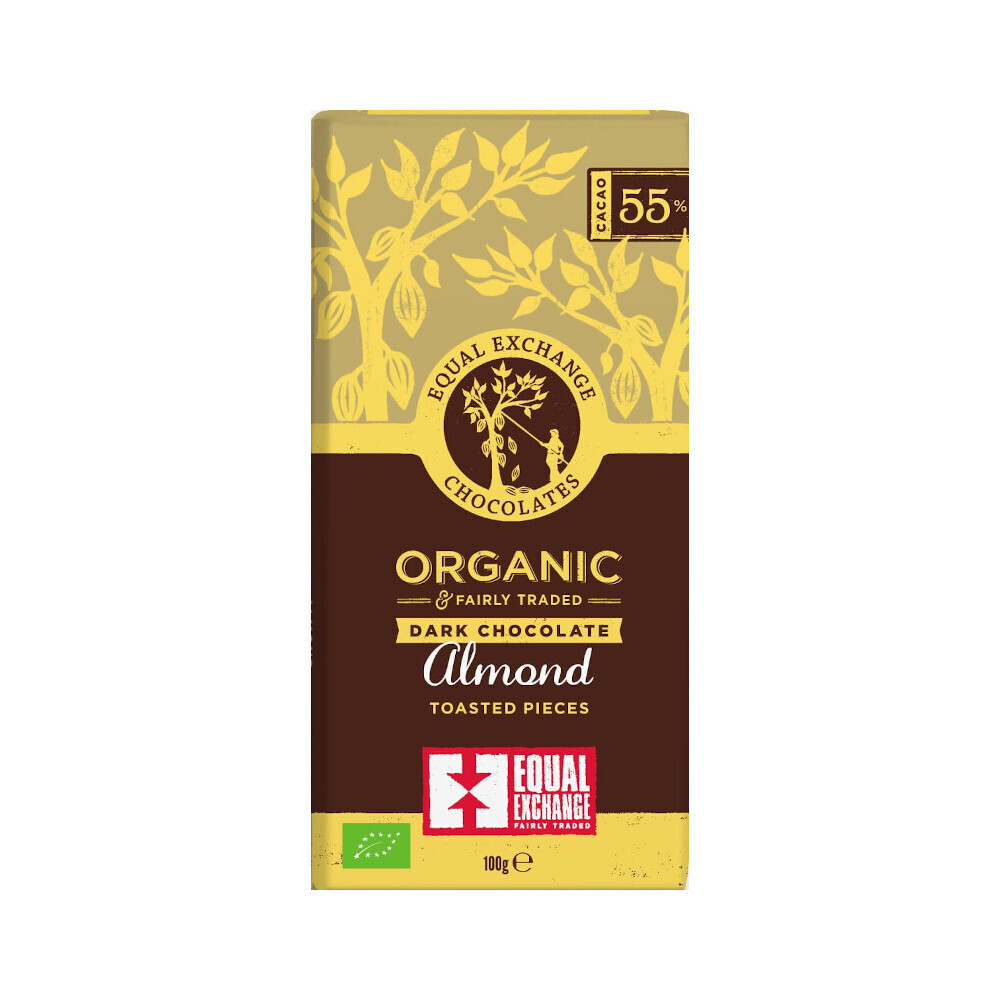 Equal Exchange Dark Chocolate with Almonds - Food