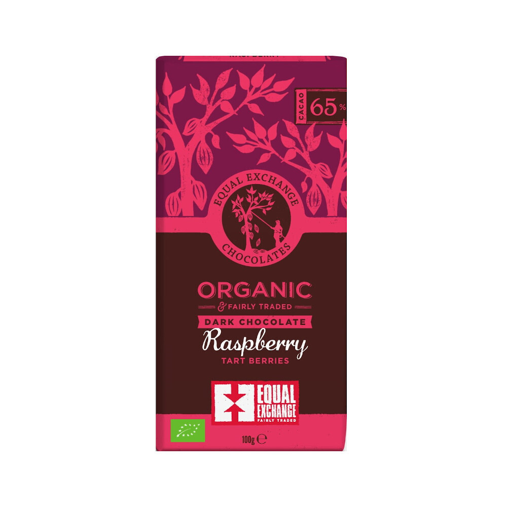 Equal Exchange Dark Chocolate with Raspberries- Food