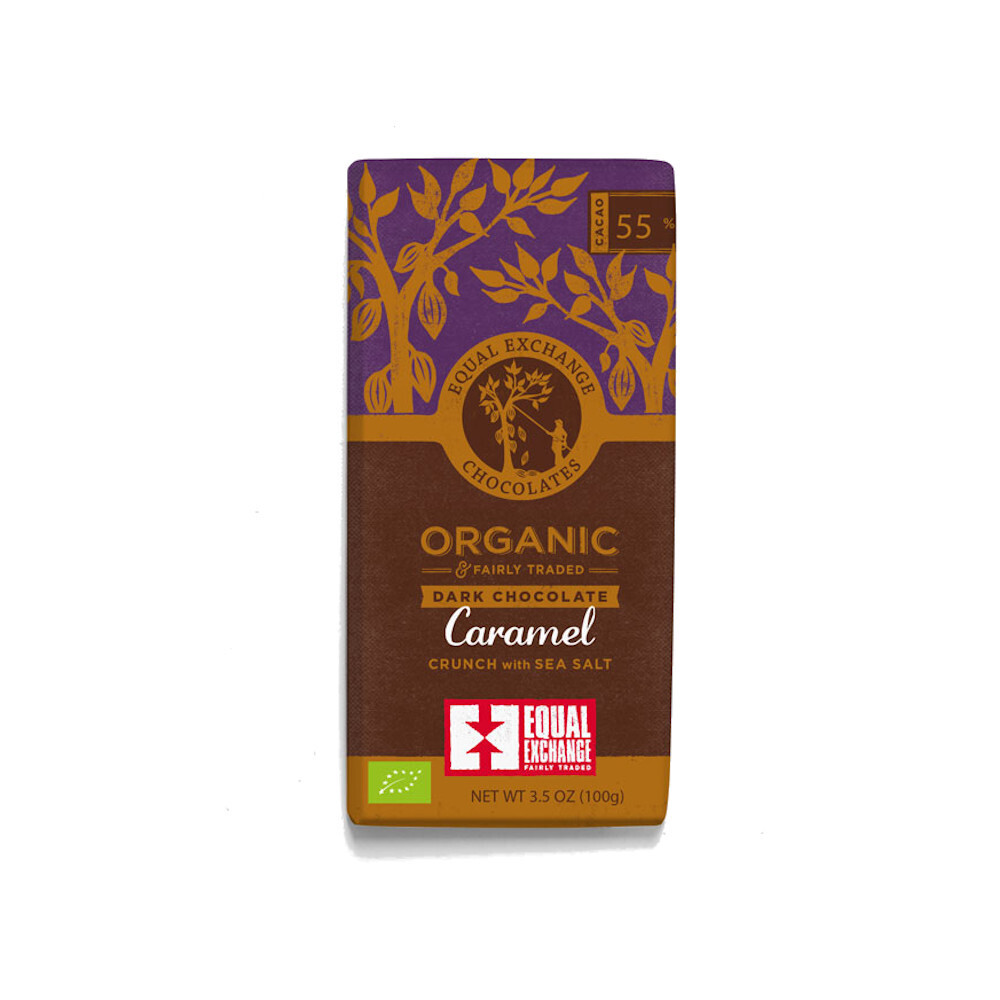 Equal Exchange Dark Chocolate Cameral and Sea Salt- Food
