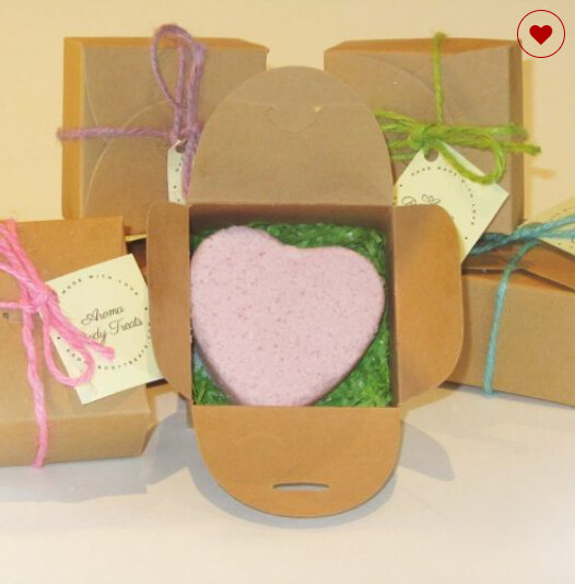 Rose Geranium Bath Bomb Heart