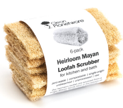 Compostable Loofah Scrubber – Pack of 6