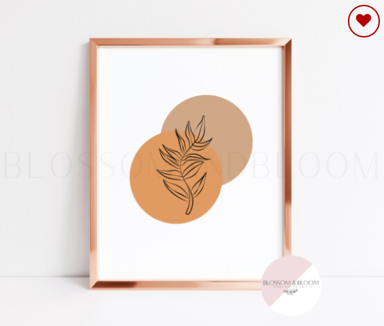 Abstract Sand &amp; Terracotta Print
