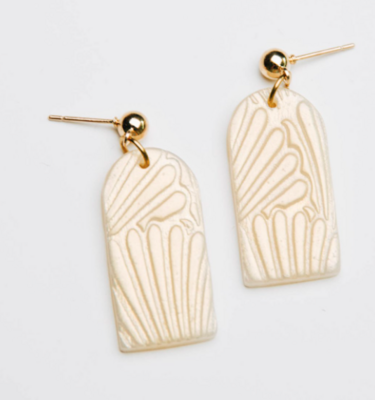 Archway shell drop earrings - Jewellery