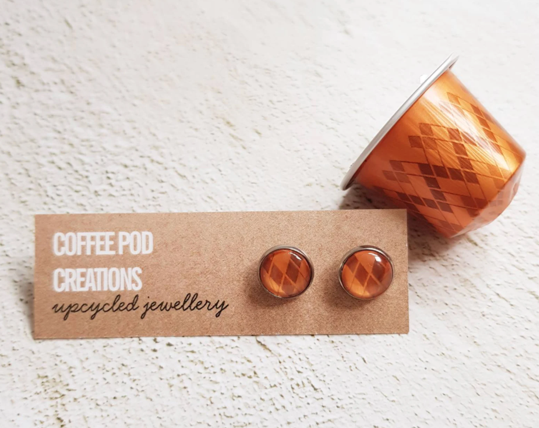 Eco friendly stud earrings - Jewellery