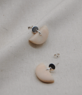 Recycled silver earrings - Jewellery