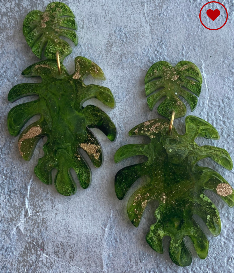 Botanical resin earrings - Jewellery