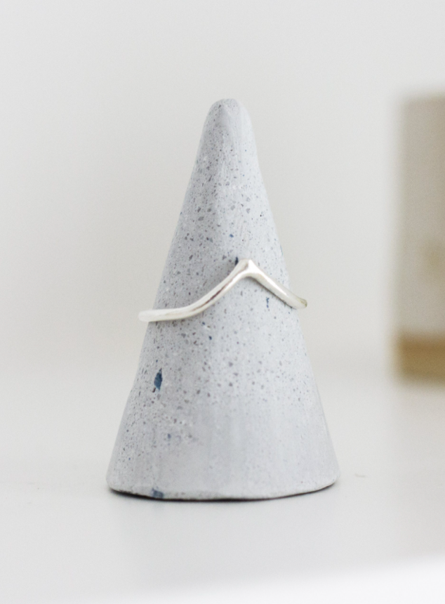 Sterling Silver Chevron Ring - Jewellery