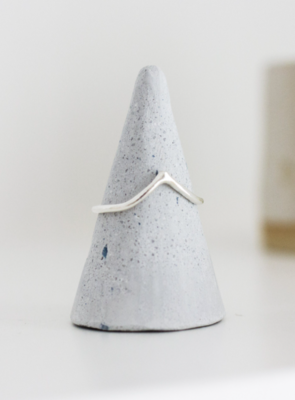 Sterling Silver Chevron Ring - Jewellery