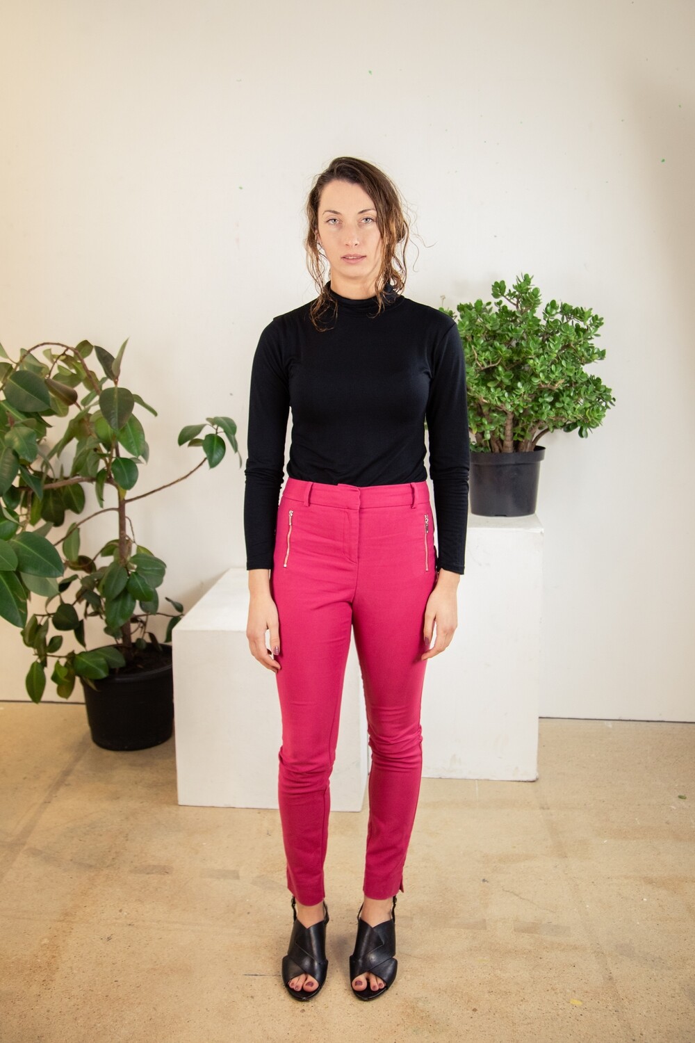 Jodhpur Style Mid-Length Pants