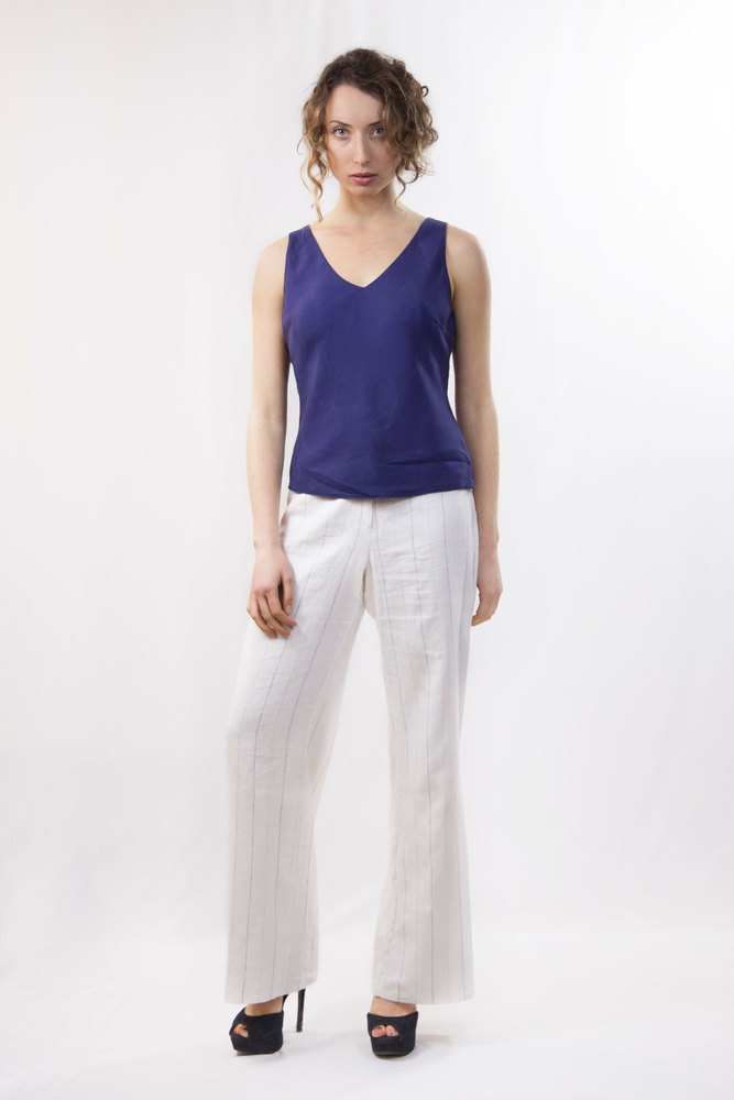 Violet -  V-Neck Top, Size: 12