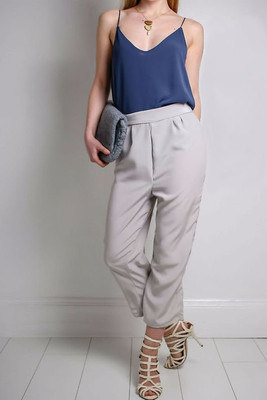 Zara - Japanese Satin Crop Trouser