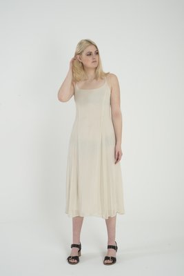 Levannah - Cream Chiffon Dress