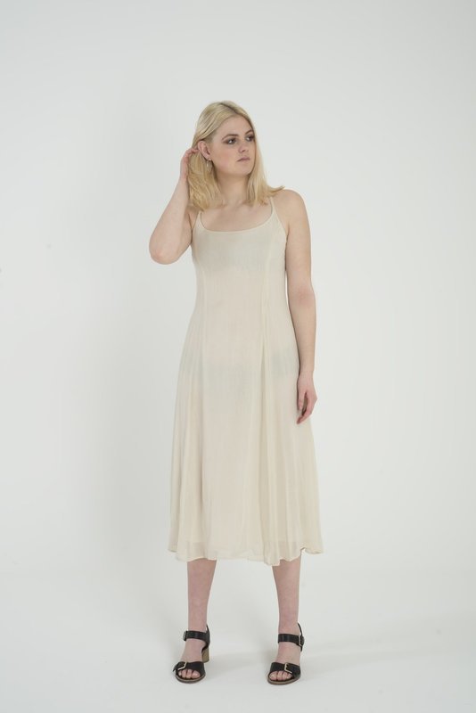 Levannah - Cream Chiffon Dress