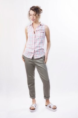 Camille - High Waisted Capri Trouser