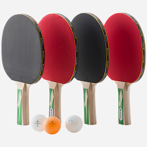 Set 4 raquettes de ping pong Pro 3000 TECNO PRO