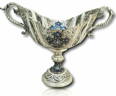 Engraving Copper &amp; Silver Plate Bowl - Model EngravingBowl