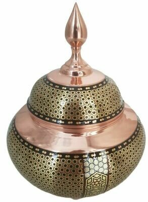 Antique Copper Pots Inlay Painting - Model Copperpot