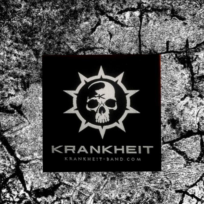 Krankheit	9x9 cm	Patch Krankheit Logo Gewebter Polyester-Patch