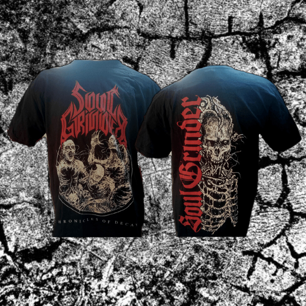 SOUL GRINDER - Chronicles Of Decay - Shirt zum Album
Gildan 100% Baumwolle
Größe M