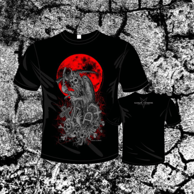 Shirt -  Damön - Skull Gr. XXL
Gottlos Clothing
schwarz/ Front Logo Grau -Rot / back Logo Gottlos
