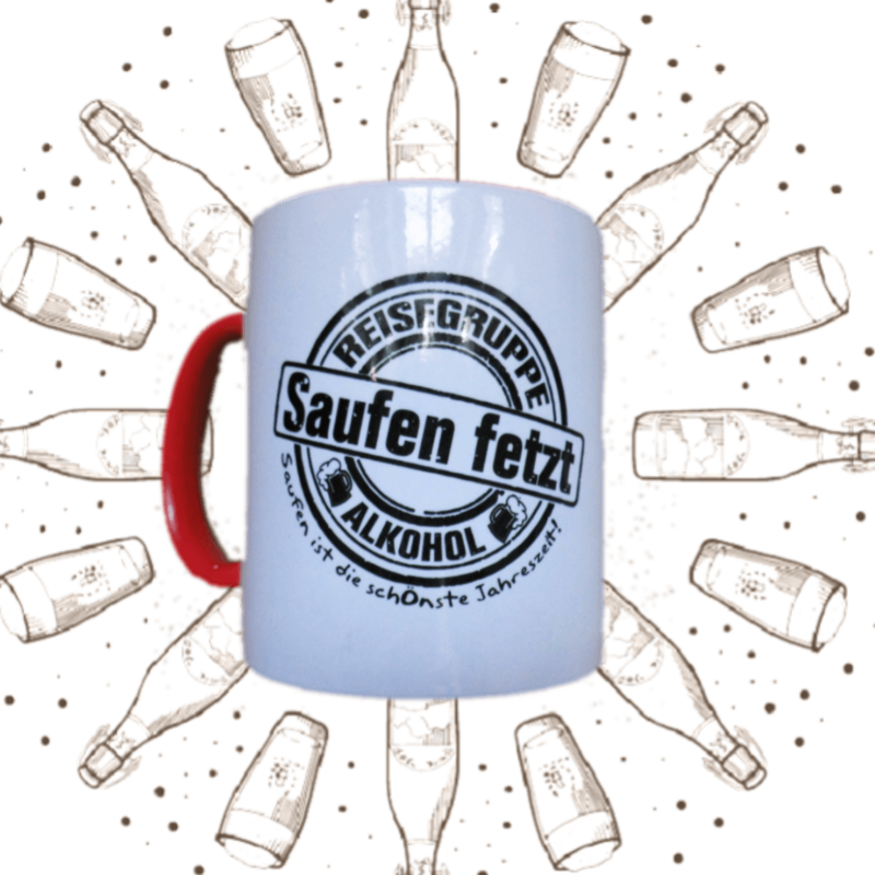 Kaffetasse - Logo Saufen fetzt  300 ml