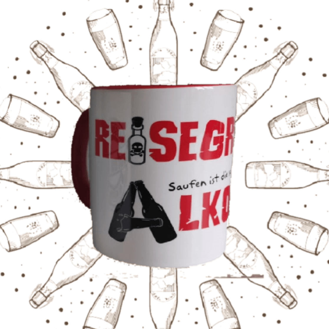 Kaffetasse - Logo Reisegruppe Alkohol  300 ml
