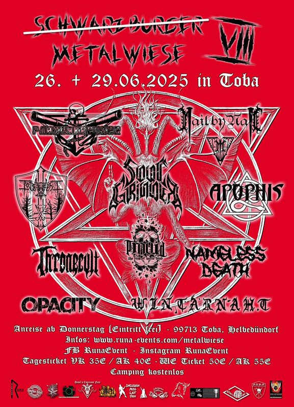 Tagesticket Samstag - Metalwiese 2025 Tagesticket Samstag - Metalwiese 2025