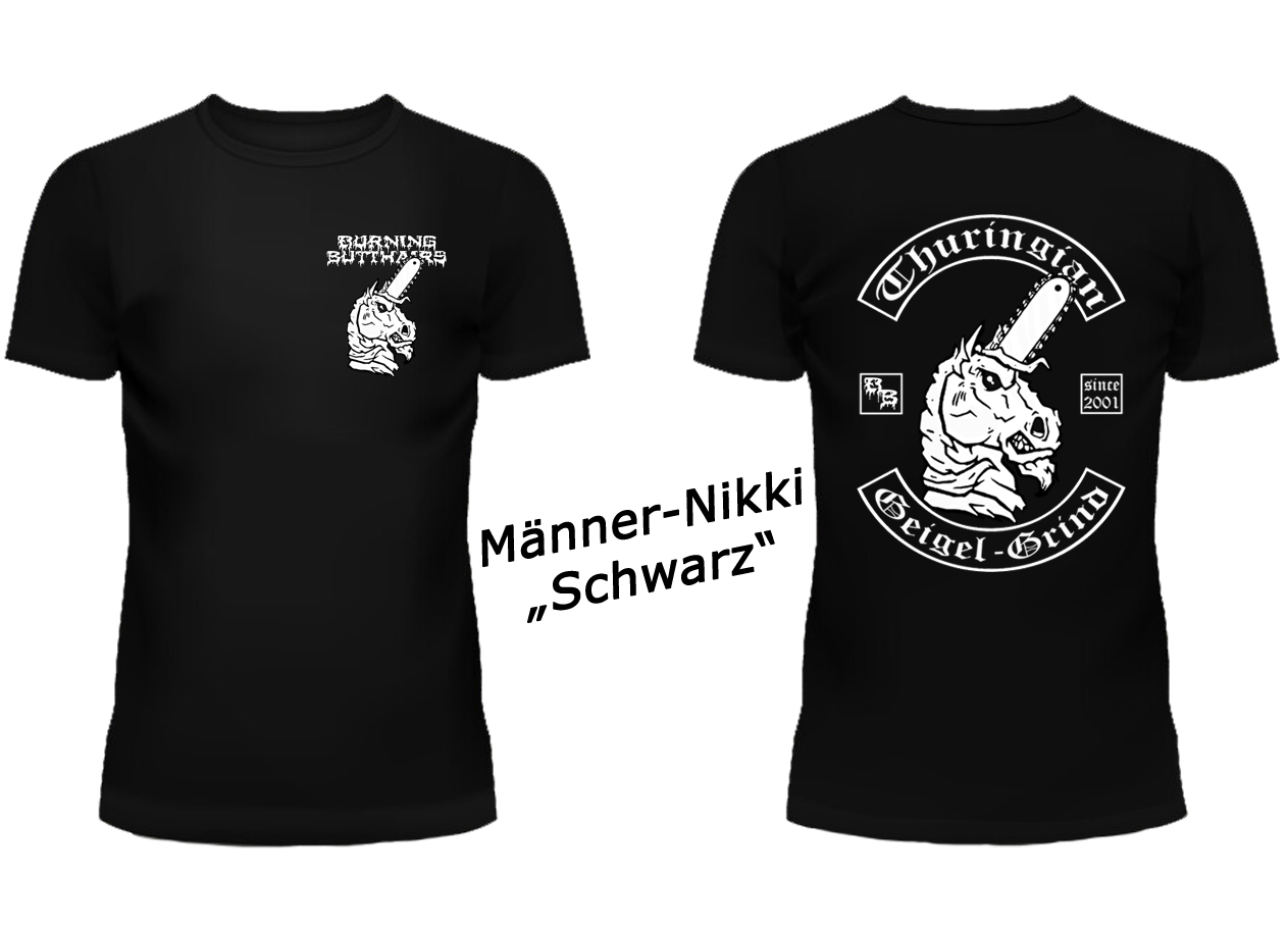 Burning Butthairs Shirt - Schwarz - Uni