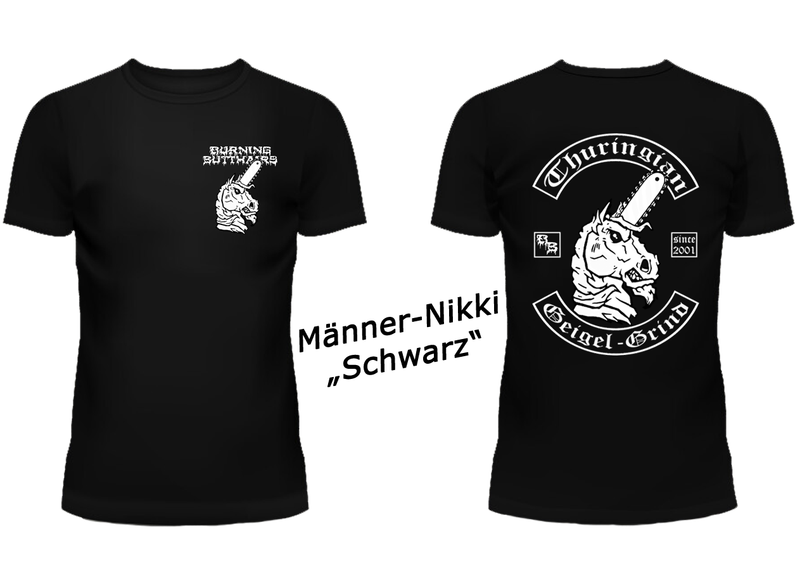 Burning Butthairs Shirt - Schwarz - Uni Burning Butthairs Shirt - Schwarz - Uni