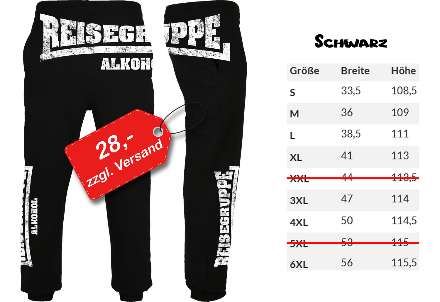 Jogger - Reisgruppe - schwarz Jogger - Reisgruppe - schwarz