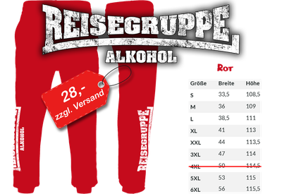 Jogger - Reisegruppe - rot Jogger - Reisegruppe - rot