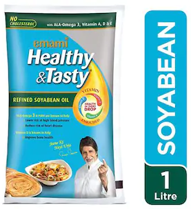 Emami Healthy & Tasty Refined Soya Oil 1ltr Emami Healthy & Tasty Refined Soya Oil 1ltr
