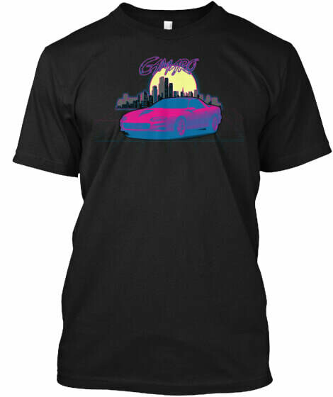 Retro Cityscape Camaro (3rd &amp; 4th Generation) T-Shirt