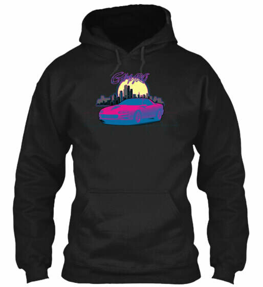 Retro Cityscape Camaro (3rd &amp; 4th Generation) Hoodie
