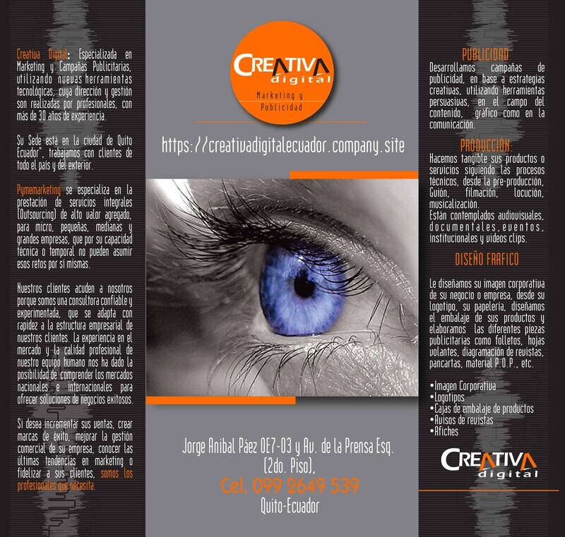 CREATIVA DIGITAL ECUADOR &quot;SERVICIOS&quot;